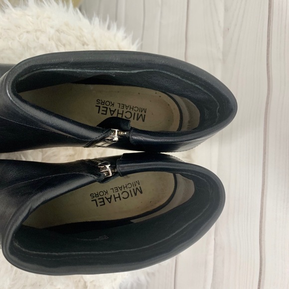 ❌SOLD❌MICHAEL Michael Kors BLK Open Leather Ankl - Picture 7 of 8